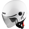 Otevřená helma AXXIS SQUARE solid perleťově bílá lesklá M